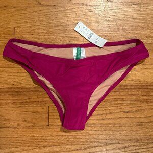 JCREW Hipster Full Coverage Bikini Bottoms, Magenta Orchid